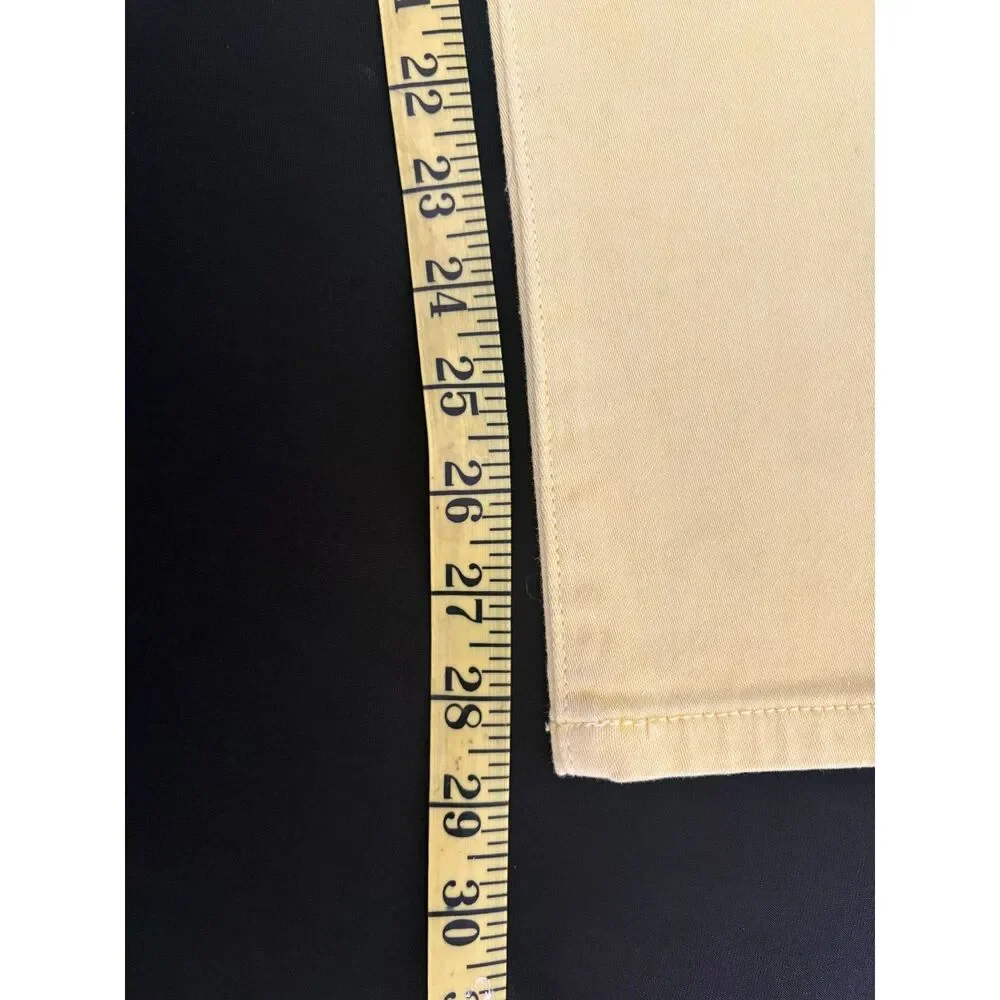 Michael Kors Izzy Skinny Yellow Jeans Size 10